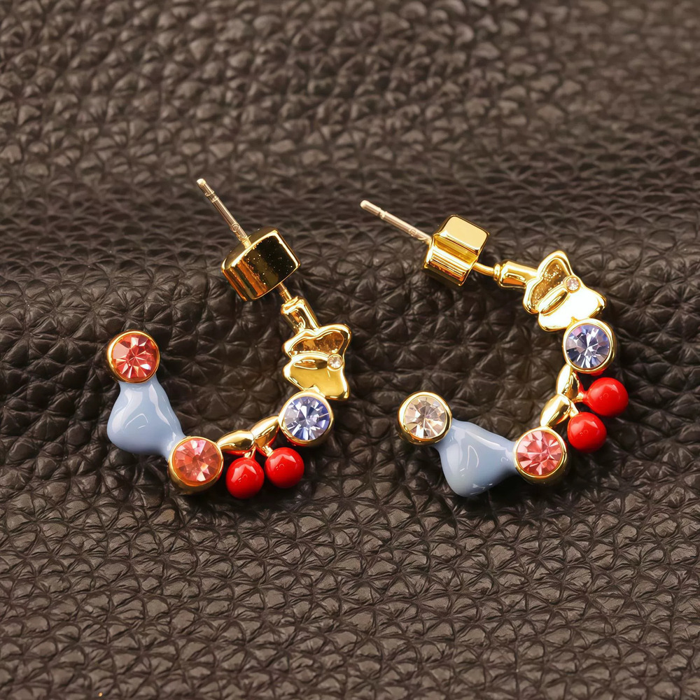 Kendra Scott Dopamine Fruit Insect Rhinestone Stud Earrings